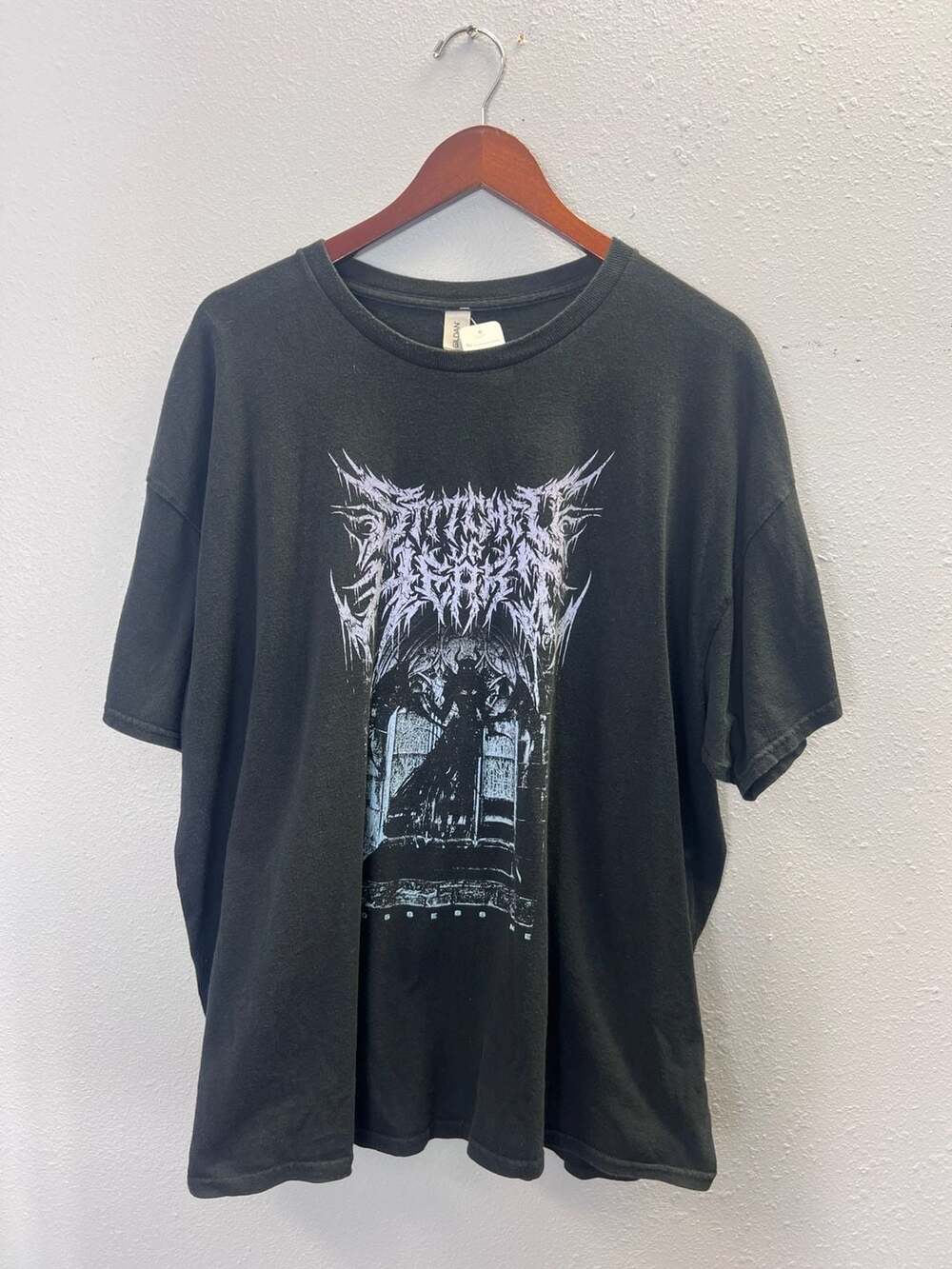 Stitched Up Heart Band T Shirt 2XL Goddess Graphic Metal Rock Gildan Black 0661
